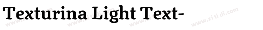 Texturina Light Text字体转换